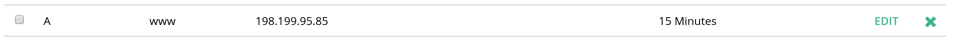 Adding a new domain to your Ghost blog - the A redirect.