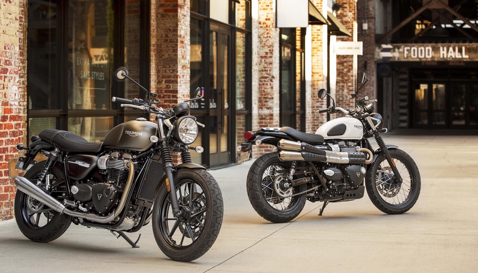 Triumph Street Win and Street Scrambler - extremely attractive motorcycles