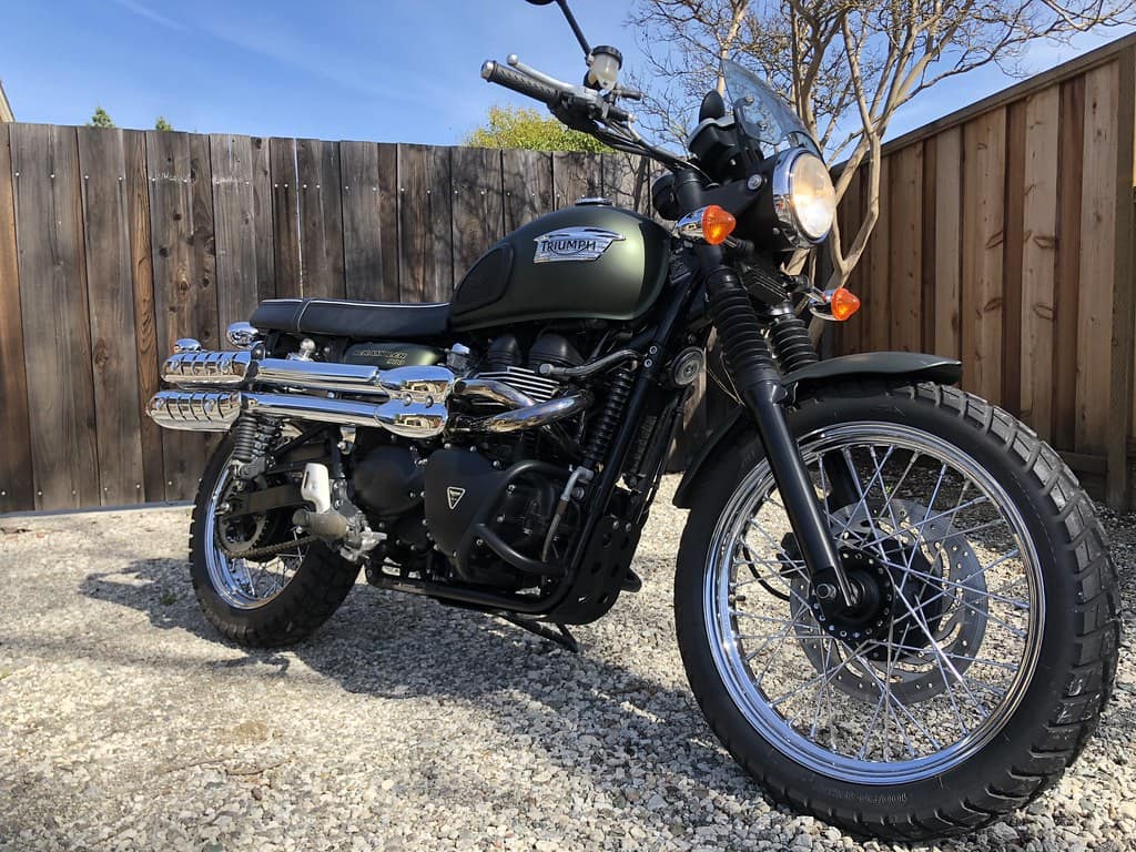 Second generation Triumph Scrambler - fuel injection