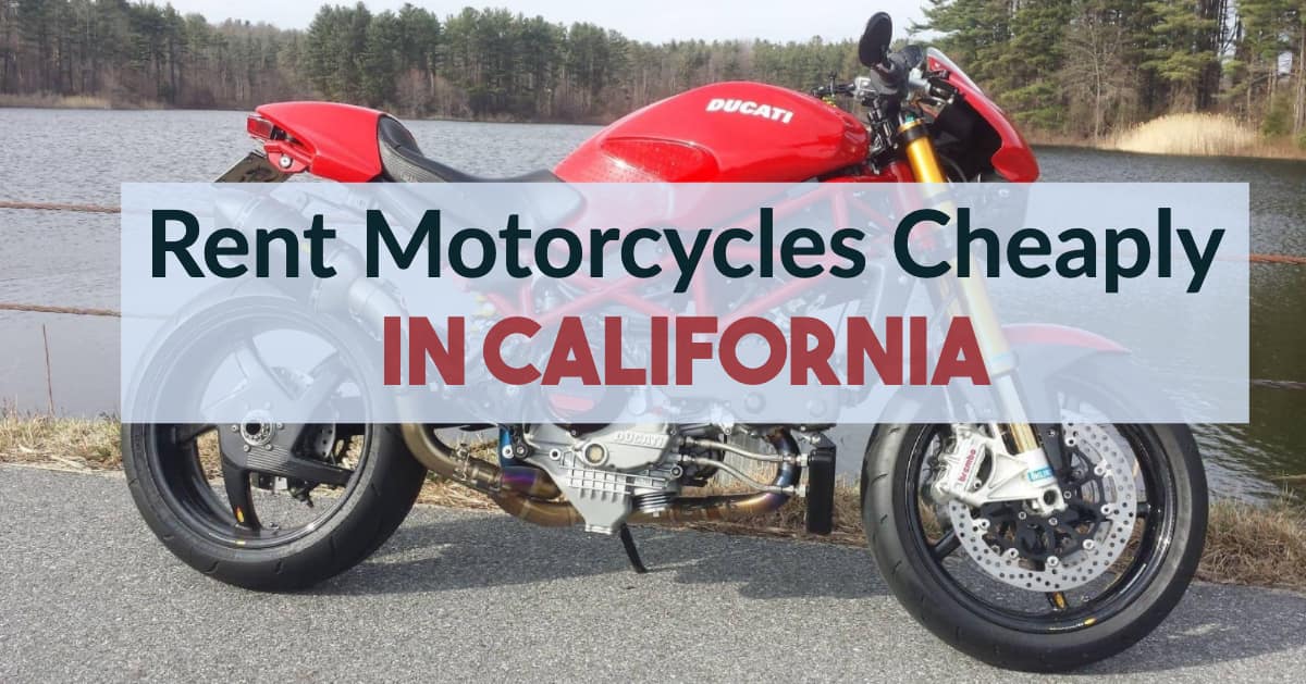 Rent a Motorcycle in San Francisco or California