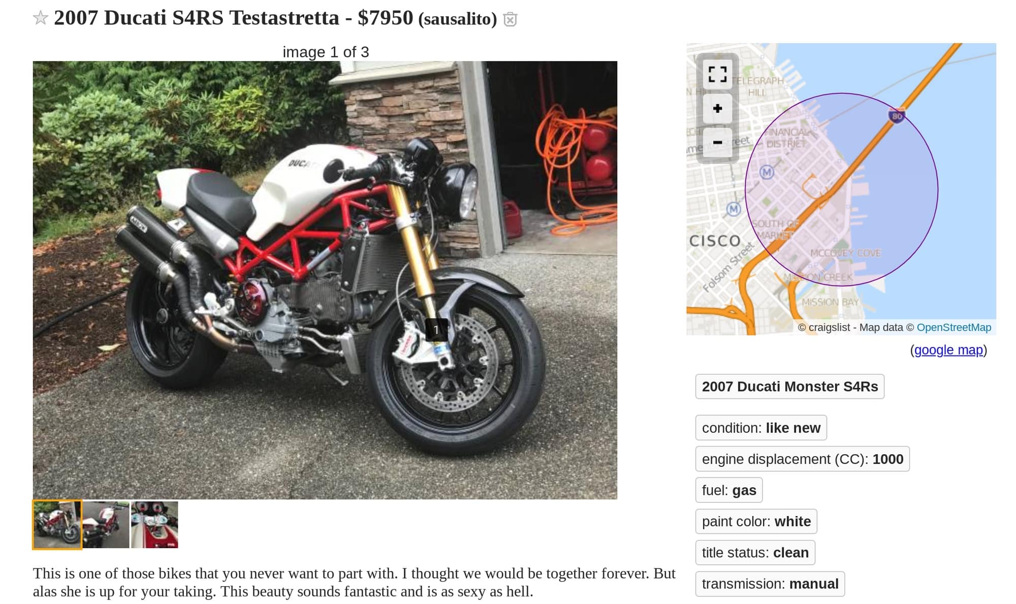 Finding a deal on Craigslist to rent a motorcycle
