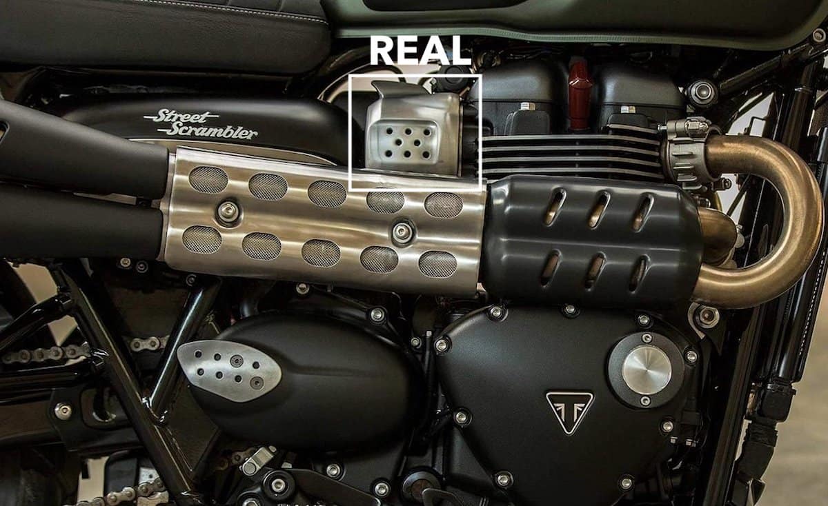 Triumph Scrambler carburettors, I mean fuel injection