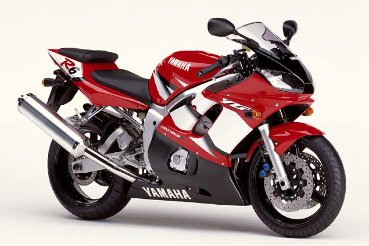 Red, second generation, used Yamaha R6