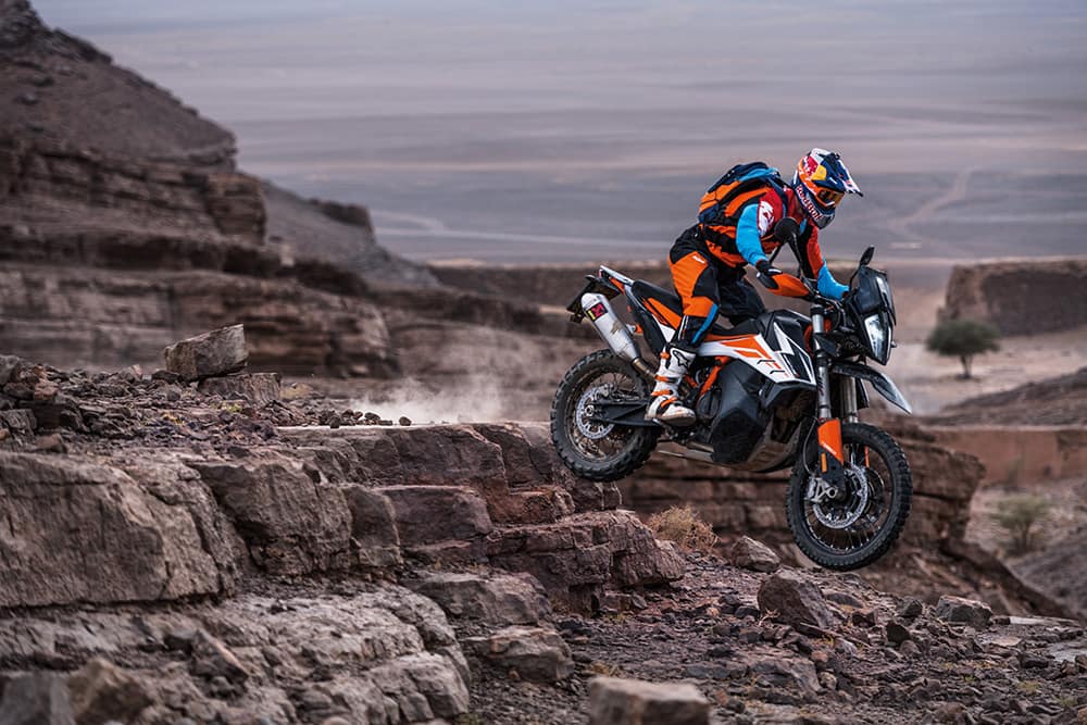 KTM 790 Adventure R - more powerful, lighter, and more expensive than the Yamaha Ténéré 700