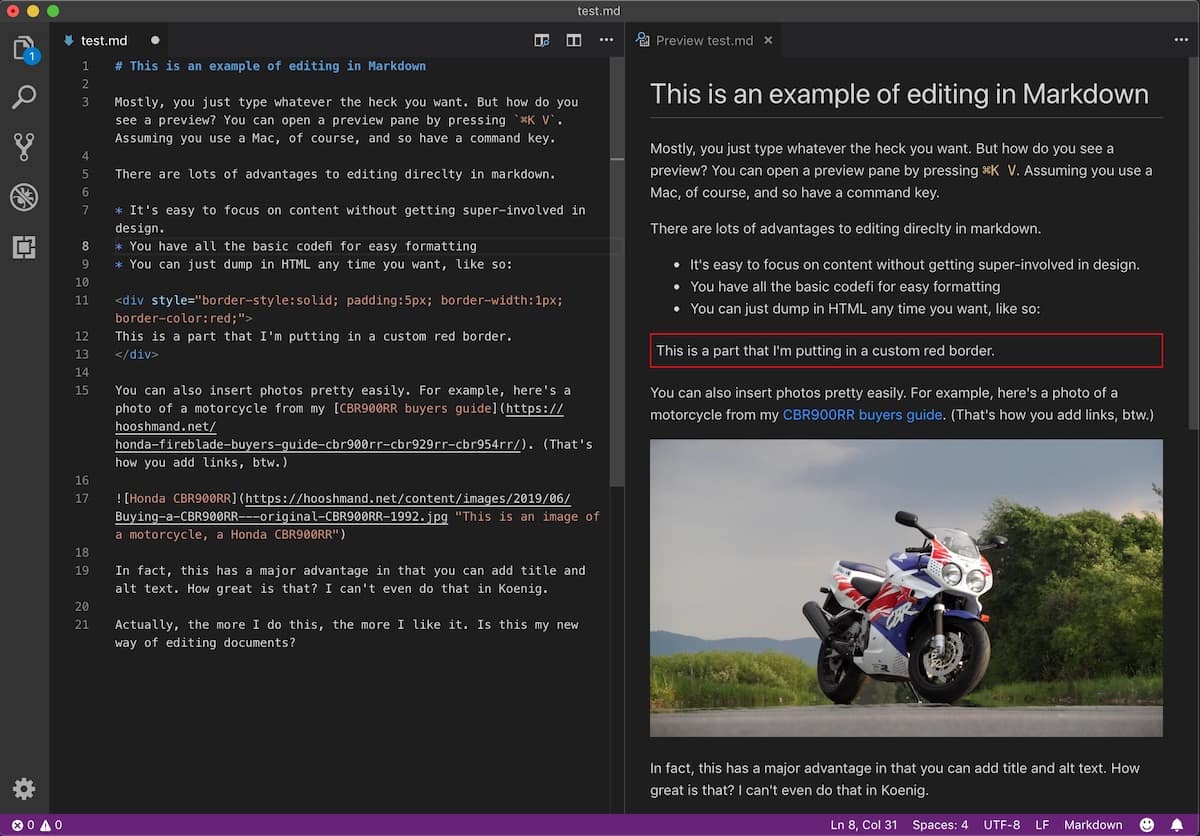 Website builders vs the JAMstack - the markdown editor for is one way of editing JAMstack content