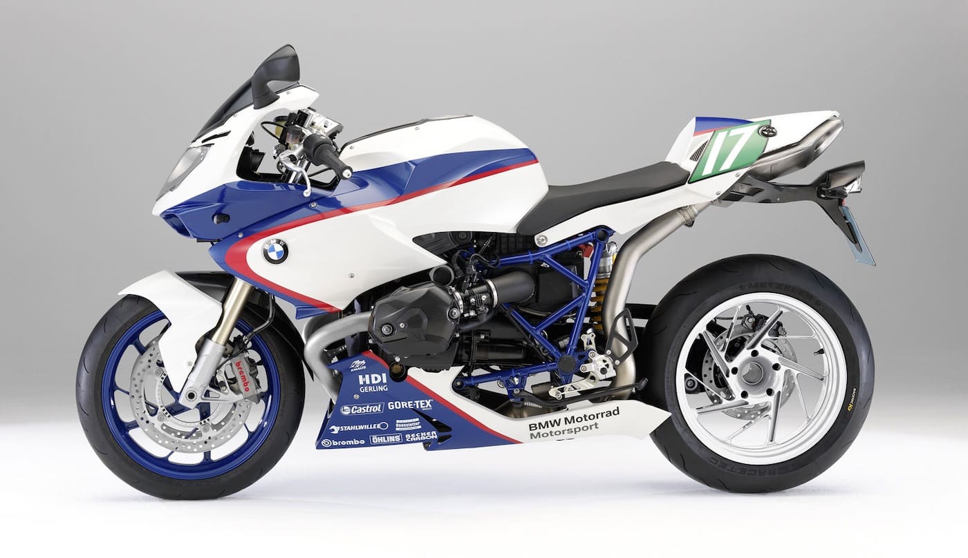 A BMW HP2 Sport, another boxer motorcycle from BMW, successor to the R1200S