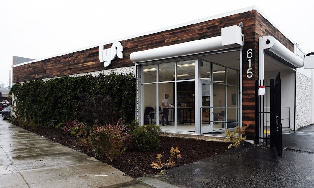 Lyft's repair center in San Francisco - a point of contact for a digital startup