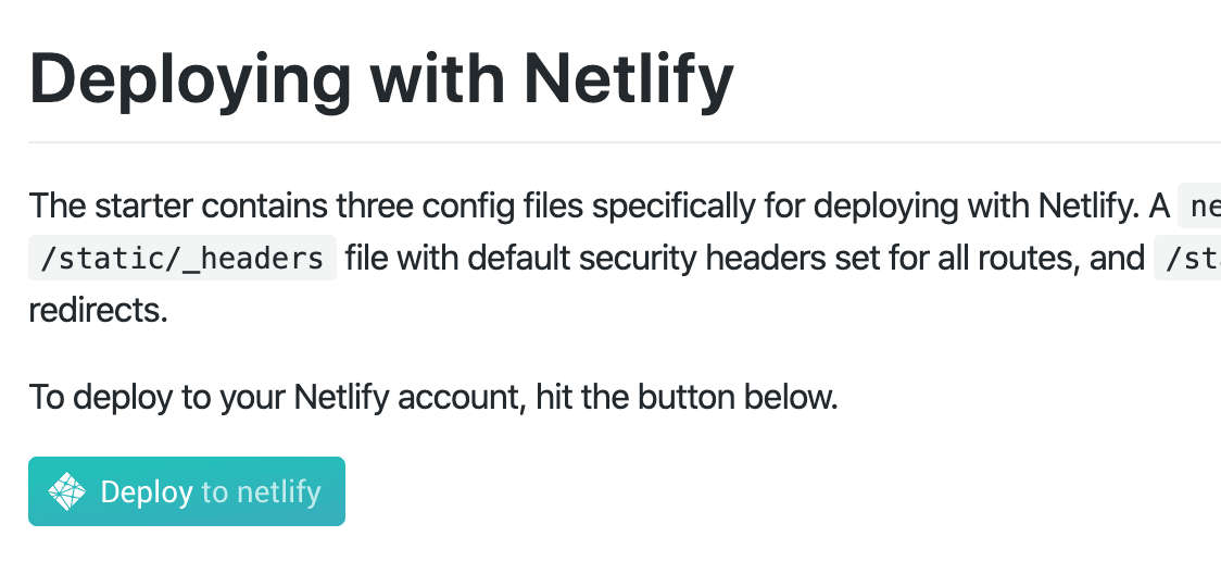 The deploy to netlify button for a ghost and gatsby site
