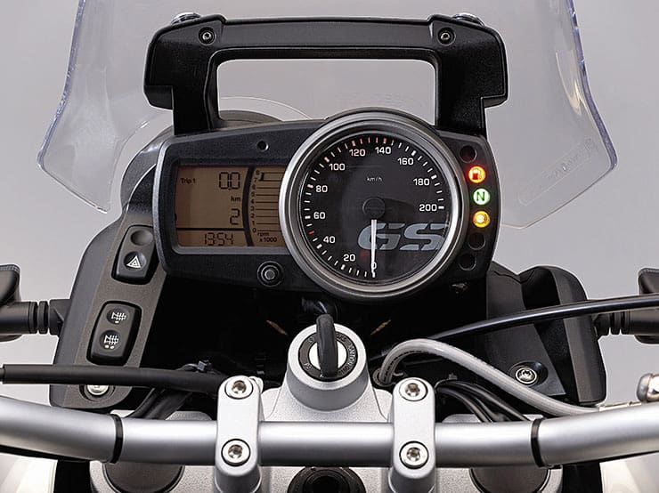 Cockpit of the BMW GS650