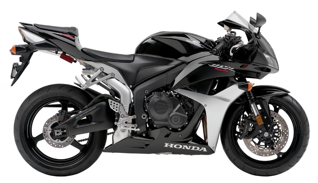2007 Honda CBR600RR in black and silver