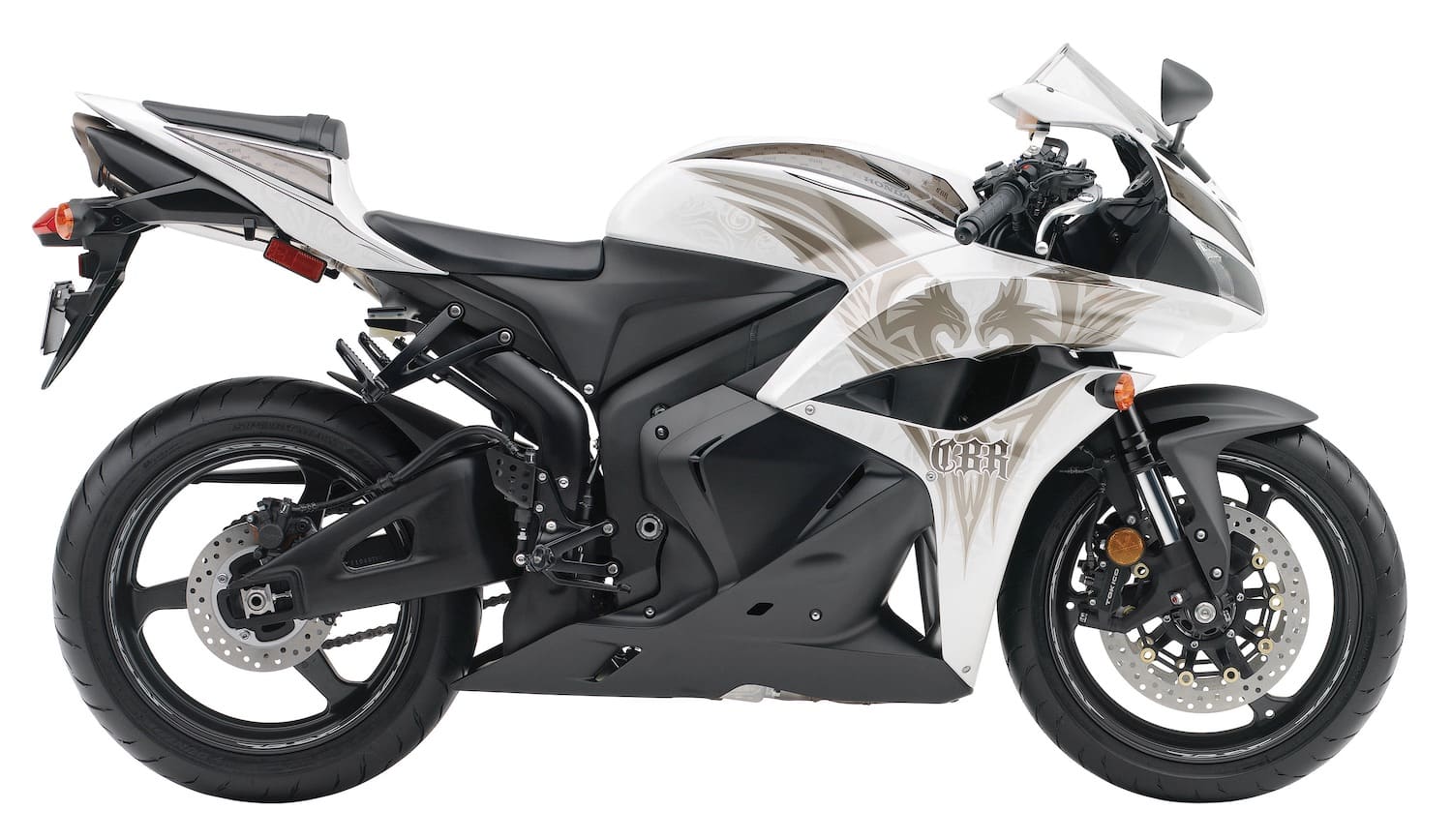 2009 Honda CBR600RR in "Phoenix" colour scheme. Stock image.