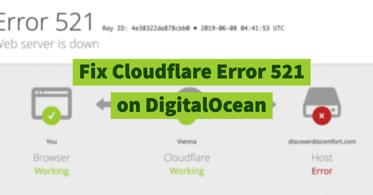 Resolving Error 521 with Cloudflare and an Ubuntu Server
